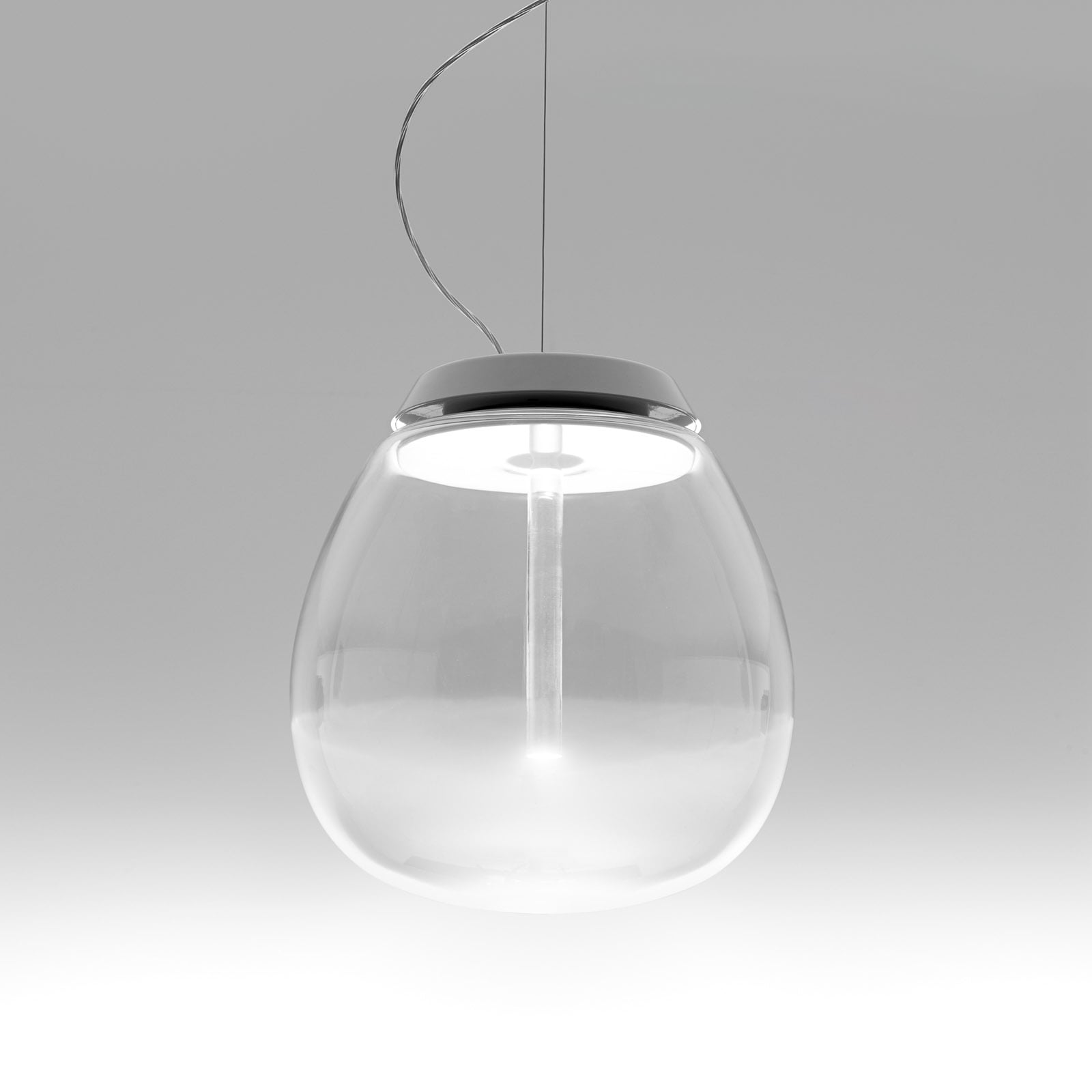 LED pendellampe Empatia dimbar glass Ø26 cm 16W Artemide forfra