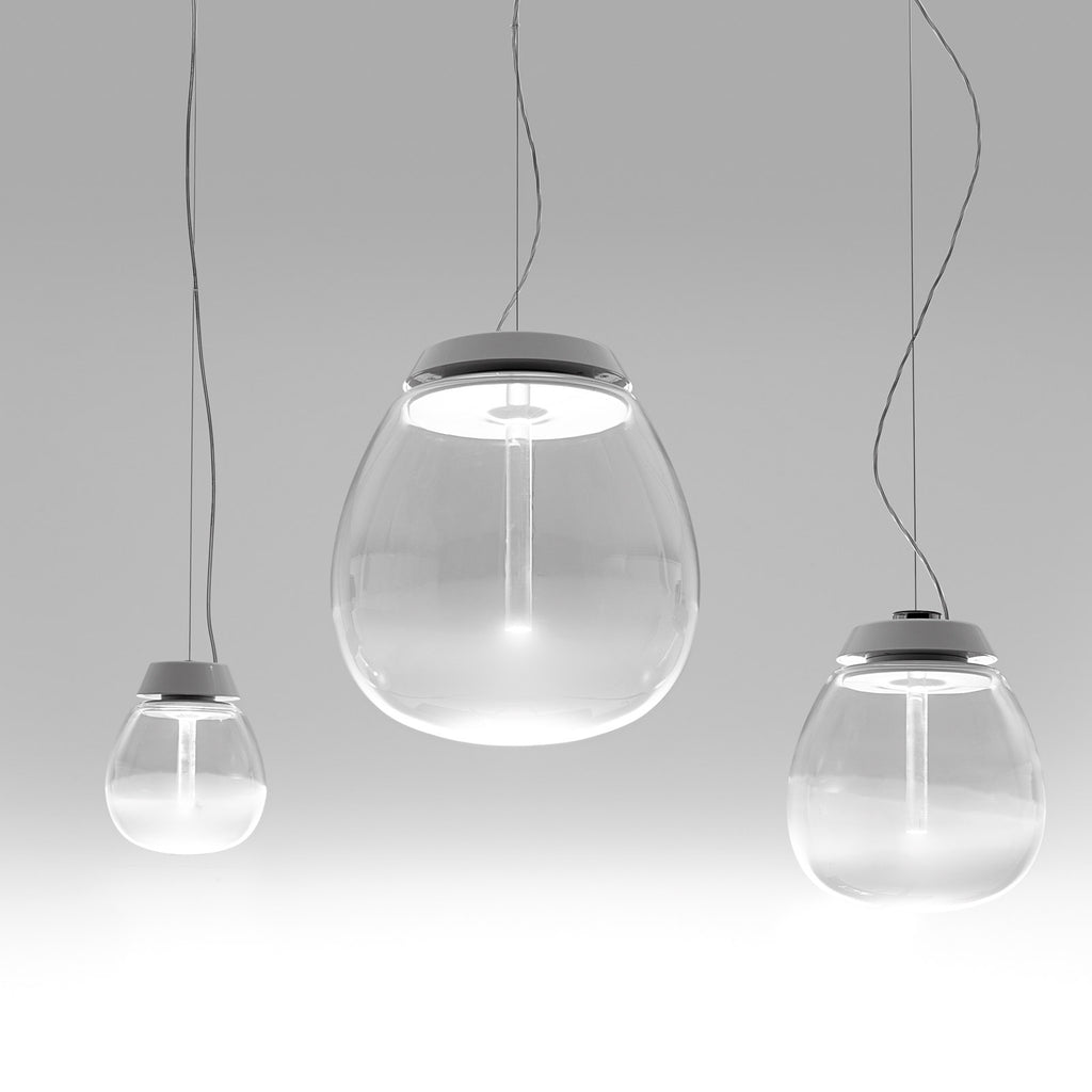 LED pendellampe Empatia dimbar glass Ø26 cm 16W Artemide nærbilde av LED