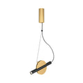 LED pendellampe Enigma høydejusterbar messing 5W 30 cm forfra