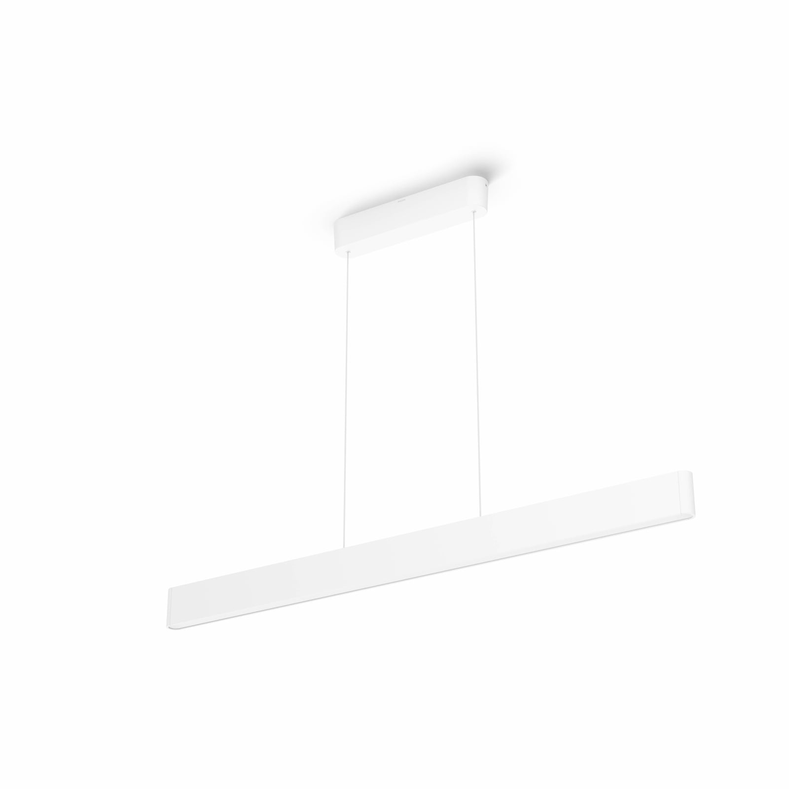 Nærbilde av LED pendellampe Ensis hvit dimbar RGBW 130 cm