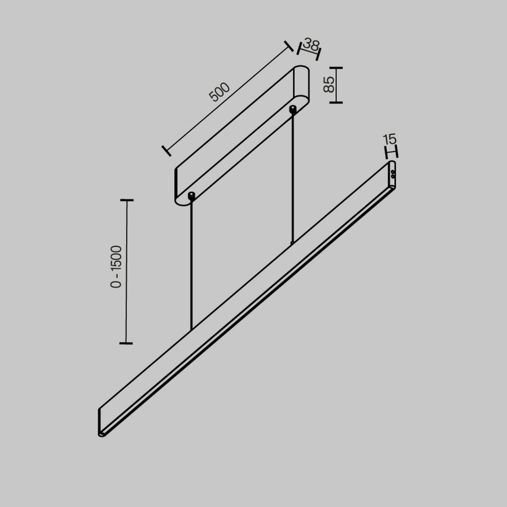 LED pendellampe Ephoria messing aluminium 116 cm bakside
