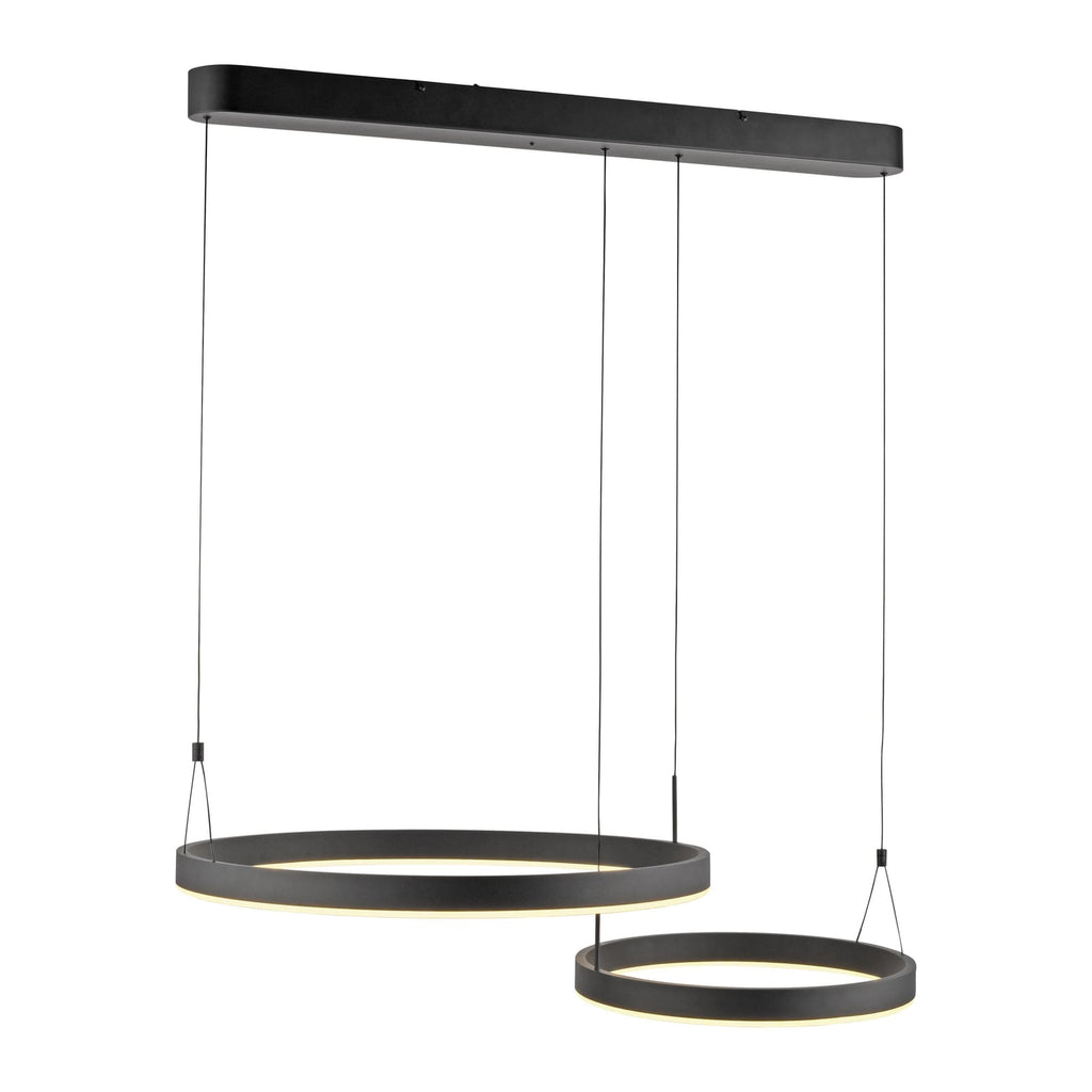 Detalj av LED pendellampe Esko svart 90 cm
