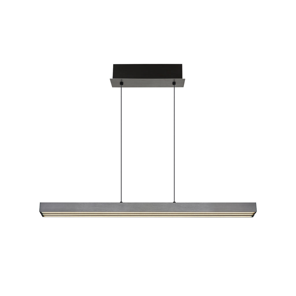 LED pendellampe Ethan dimbar grå 150 cm CCT 39W touchdimmer detalj