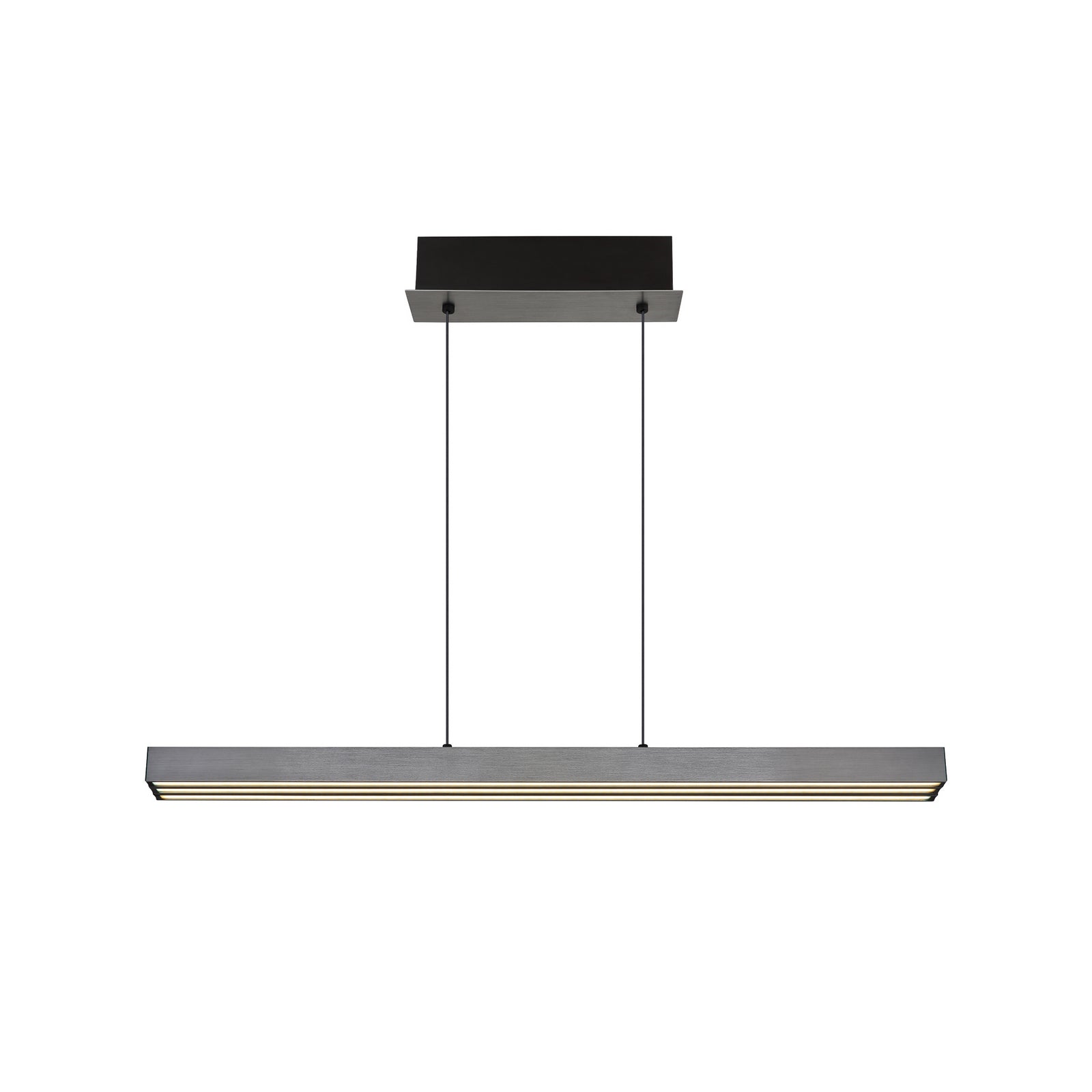 LED pendellampe Ethan dimbar grå 150 cm CCT 39W touchdimmer detalj