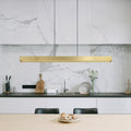 LED pendellampe Ethan messingfarget CCT dimbar 150 cm forfra