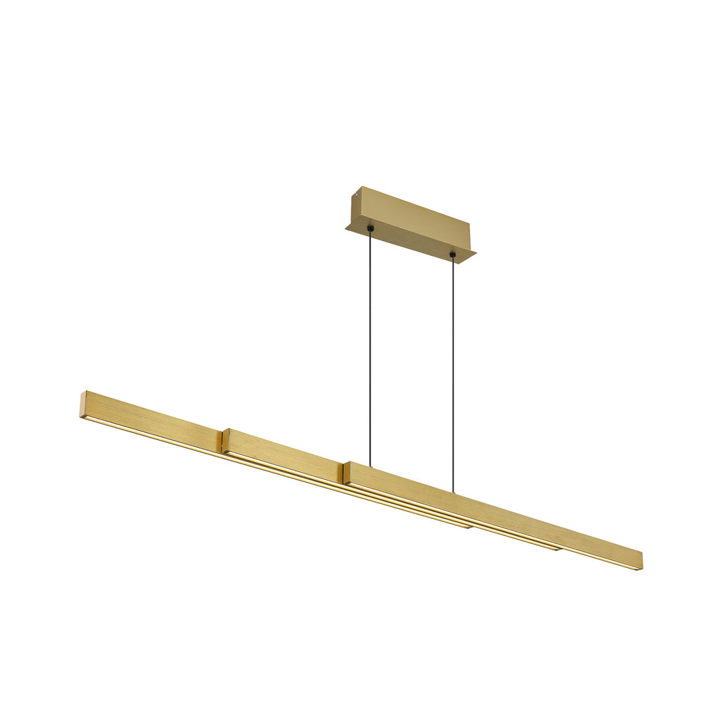 LED pendellampe Ethan messingfarget CCT dimbar 150 cm bakside