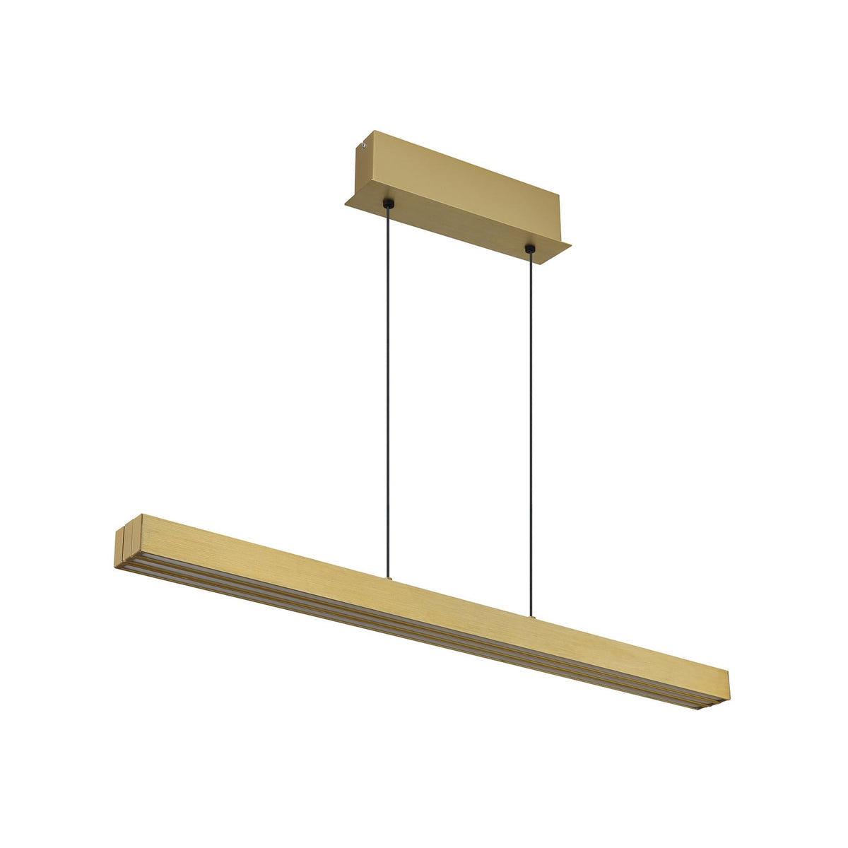 LED pendellampe Ethan messingfarget CCT dimbar 150 cm aluminiumsdetalj