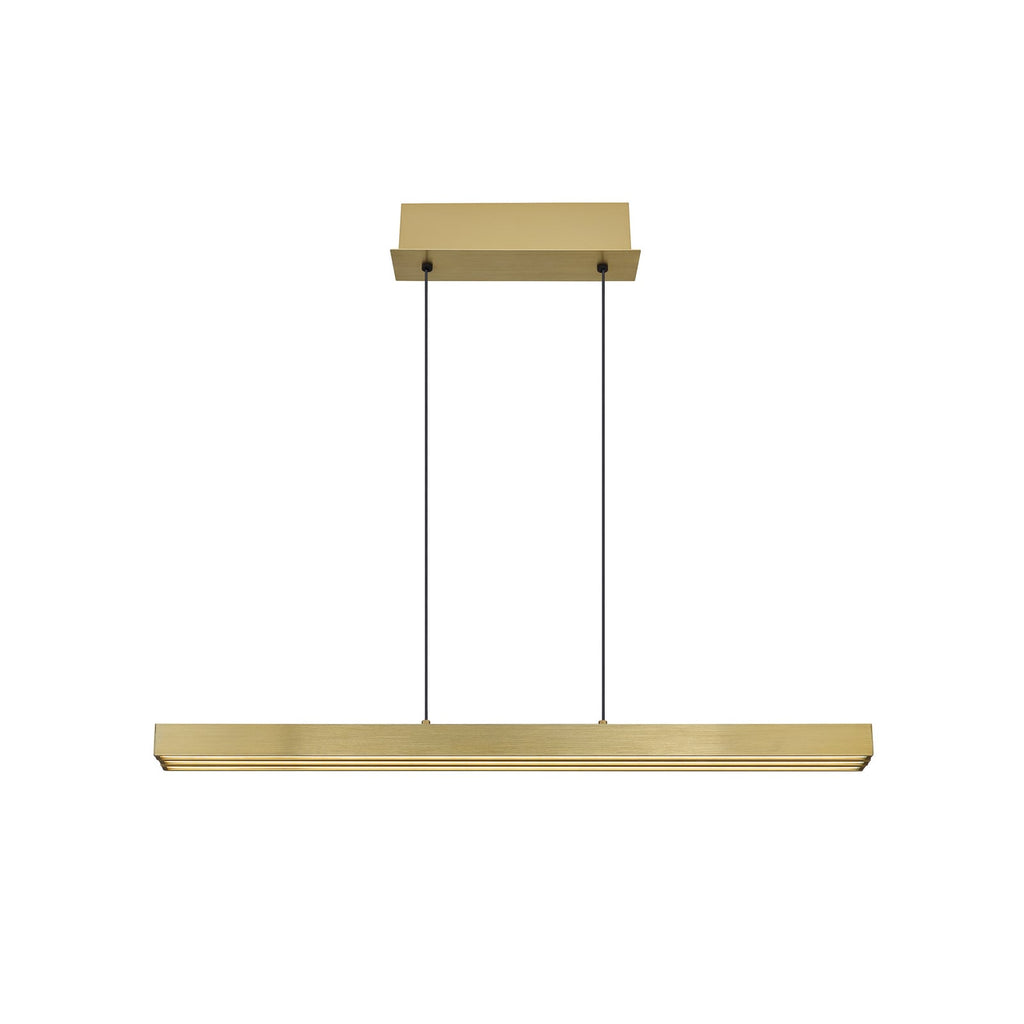 LED pendellampe Ethan messingfarget CCT dimbar 150 cm justerbar høyde
