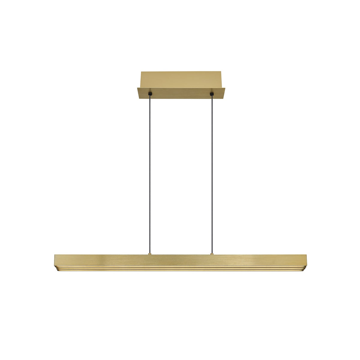 LED pendellampe Ethan messingfarget CCT dimbar 150 cm justerbar høyde