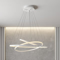 LED pendellampe Ezana 3 ringer dimbar hvit forfra