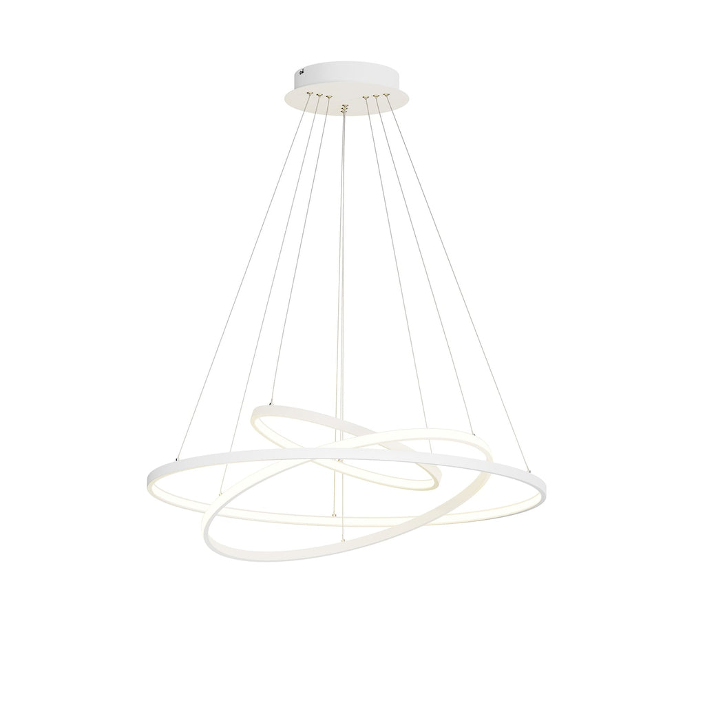 LED pendellampe Ezana 3 ringer dimbar hvit dimmer detalj