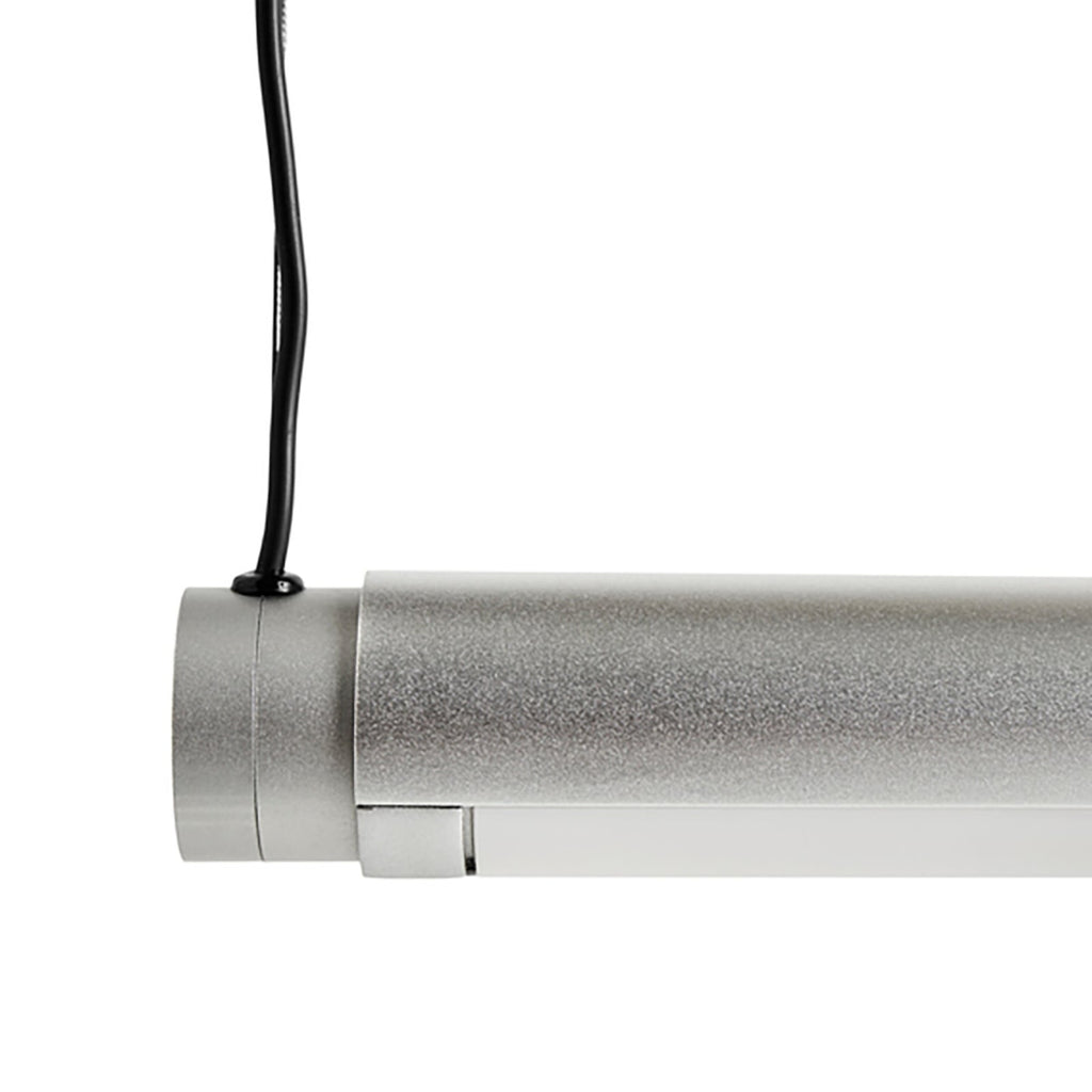 LED pendellampe Factor Linear 1500 aluminium nærbilde av skjerm