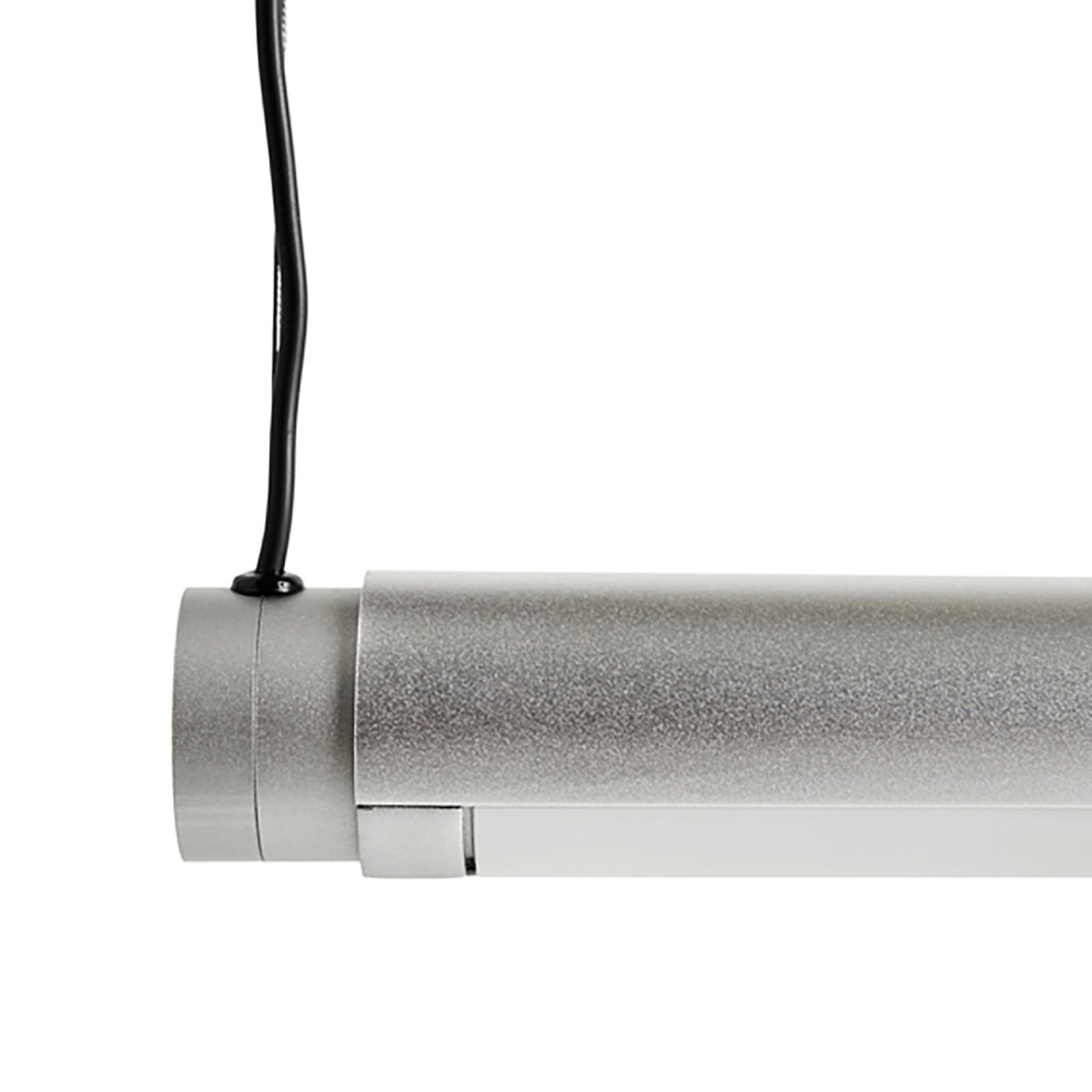LED pendellampe Factor Linear 1500 aluminium nærbilde av skjerm
