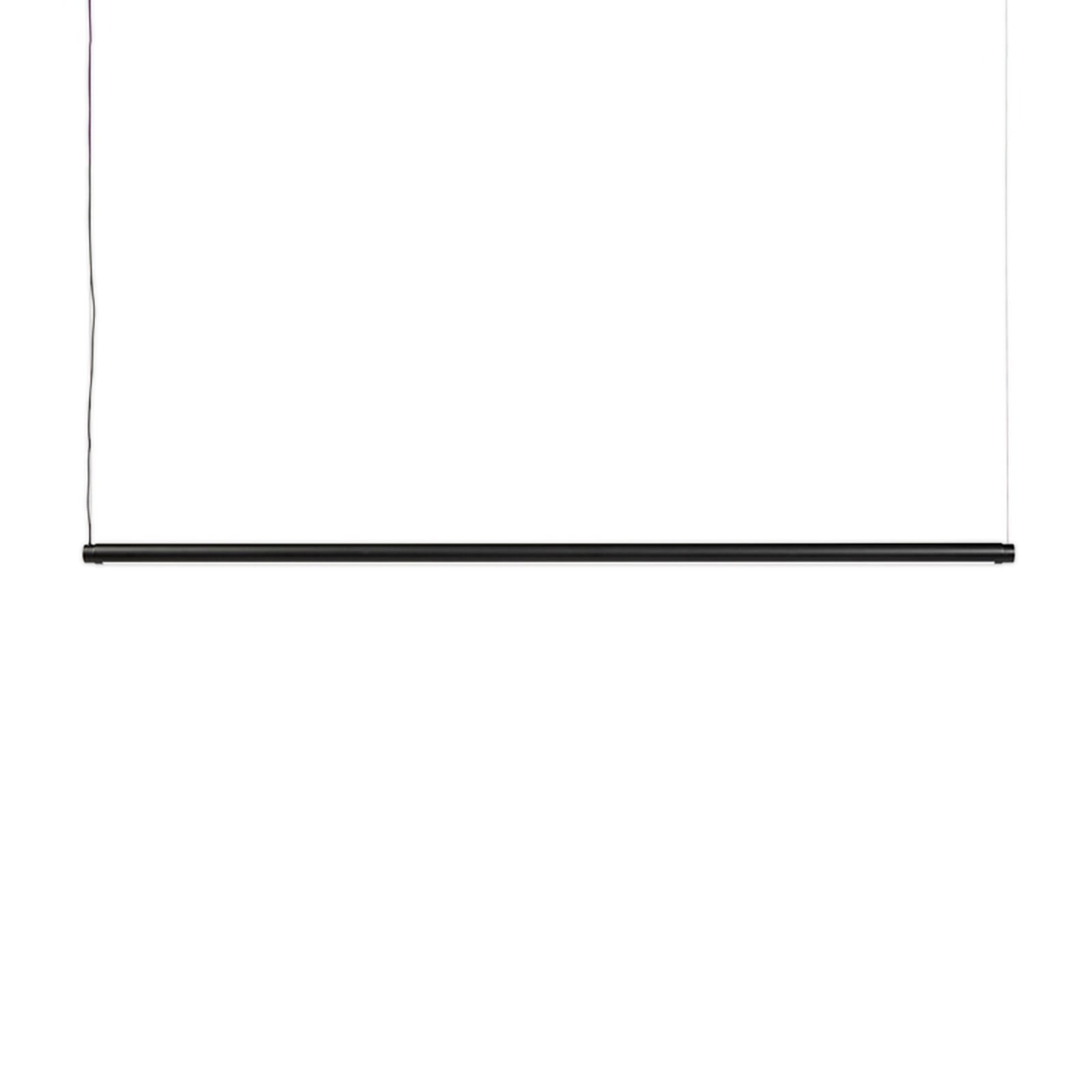 LED pendellampe Factor Linear dimbar svart 152 cm forfra
