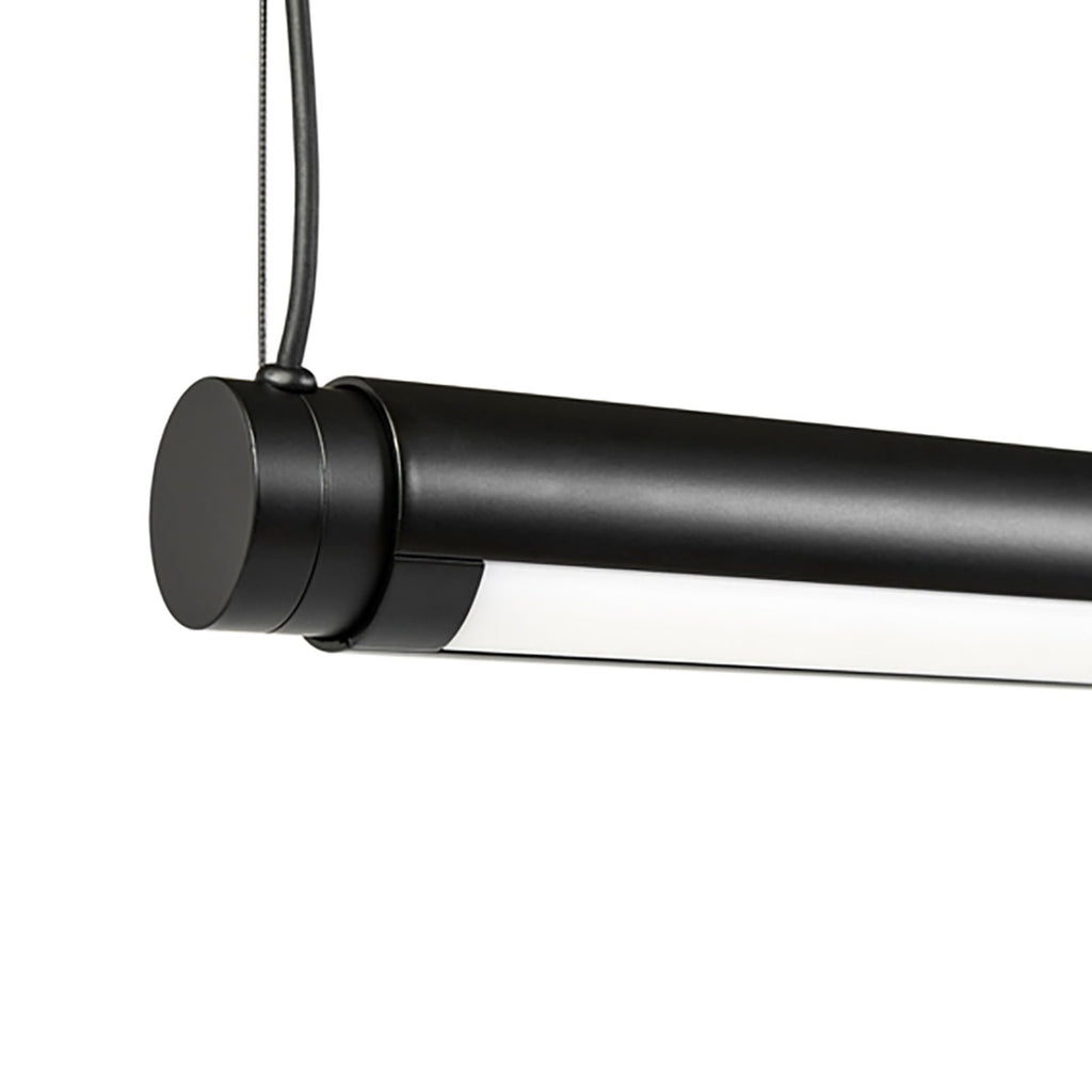 LED pendellampe Factor Linear dimbar svart 152 cm oppheng og kabel