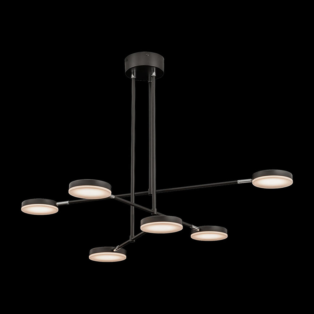 LED pendellampe Fad 6-lys svingbare skjermer 89 cm oppheng