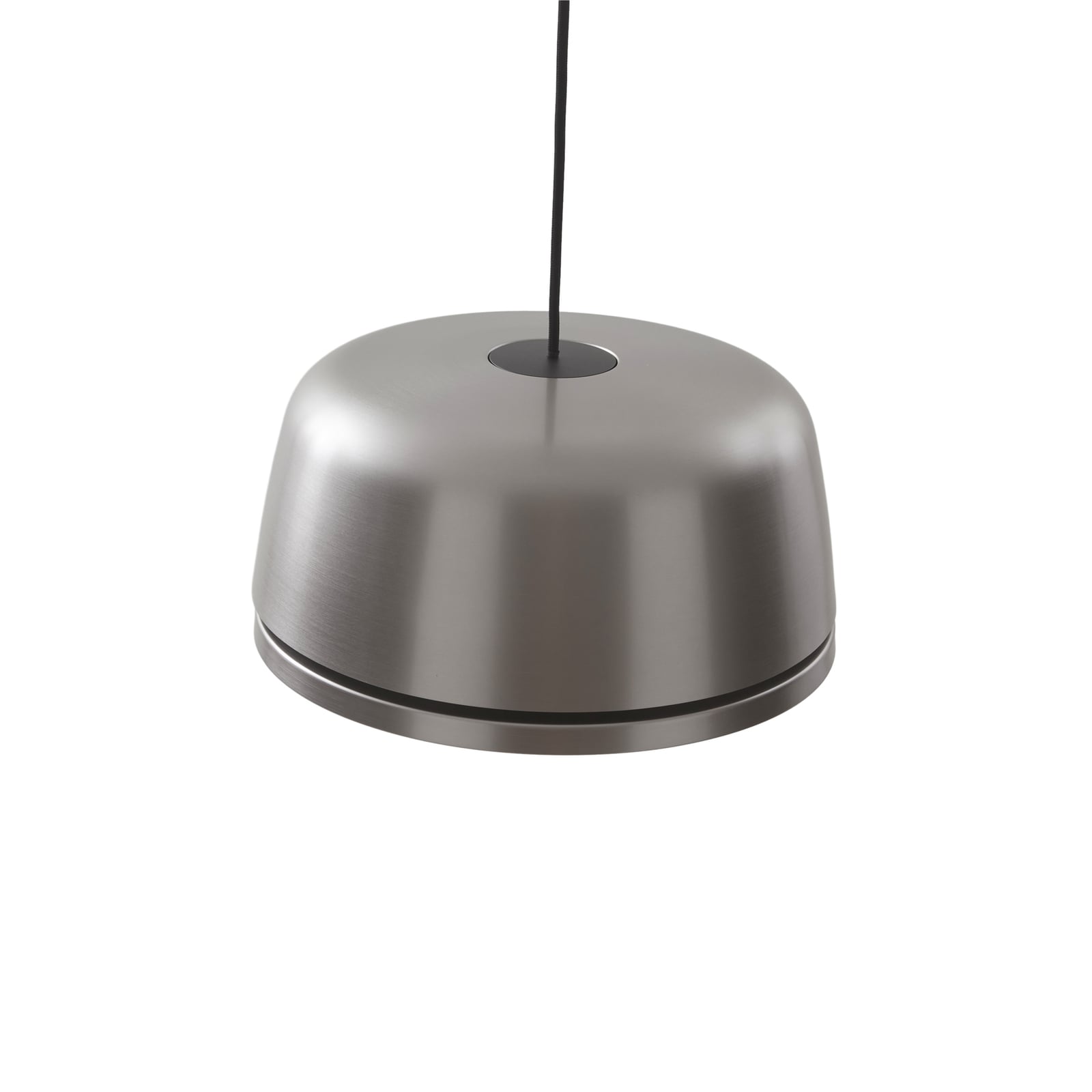 LED pendellampe Faelinor grå aluminium Ø35 cm side