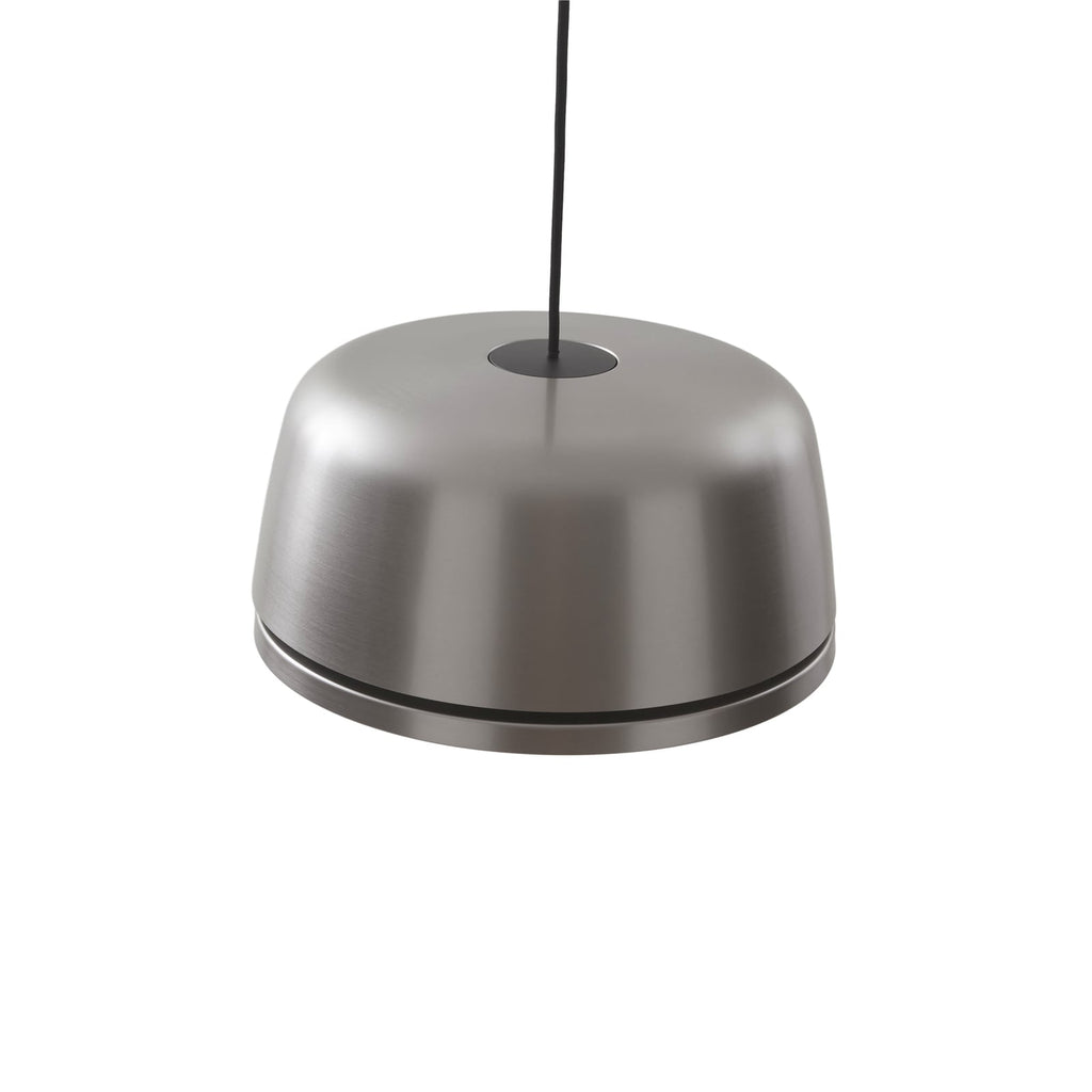 LED pendellampe Faelinor grå aluminium Ø35 cm side
