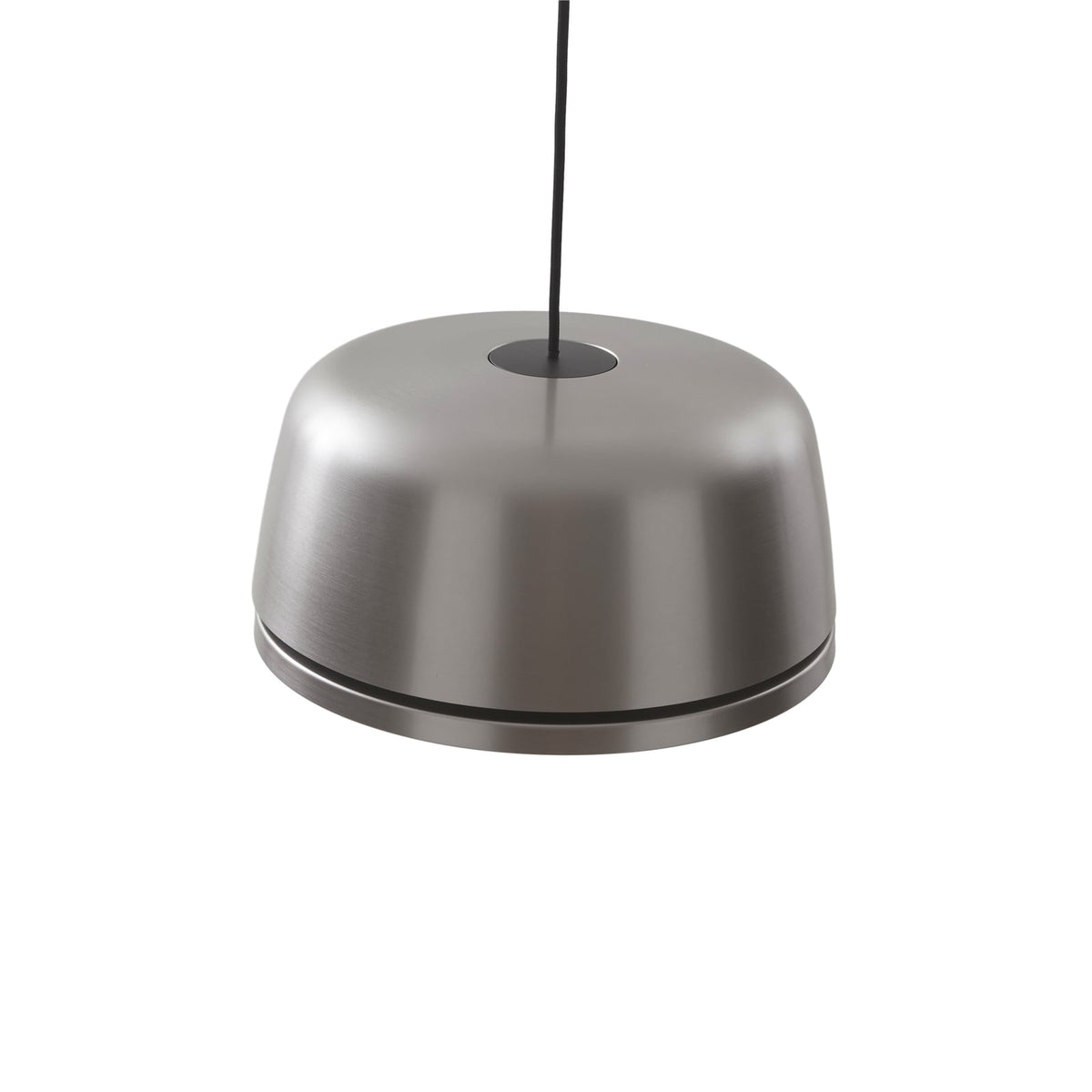 LED pendellampe Faelinor grå aluminium Ø35 cm side