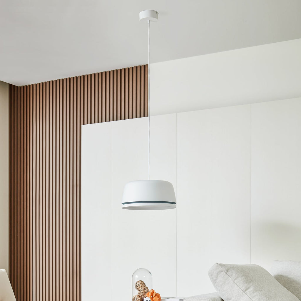 LED pendellampe Faelinor hvit aluminium bakside