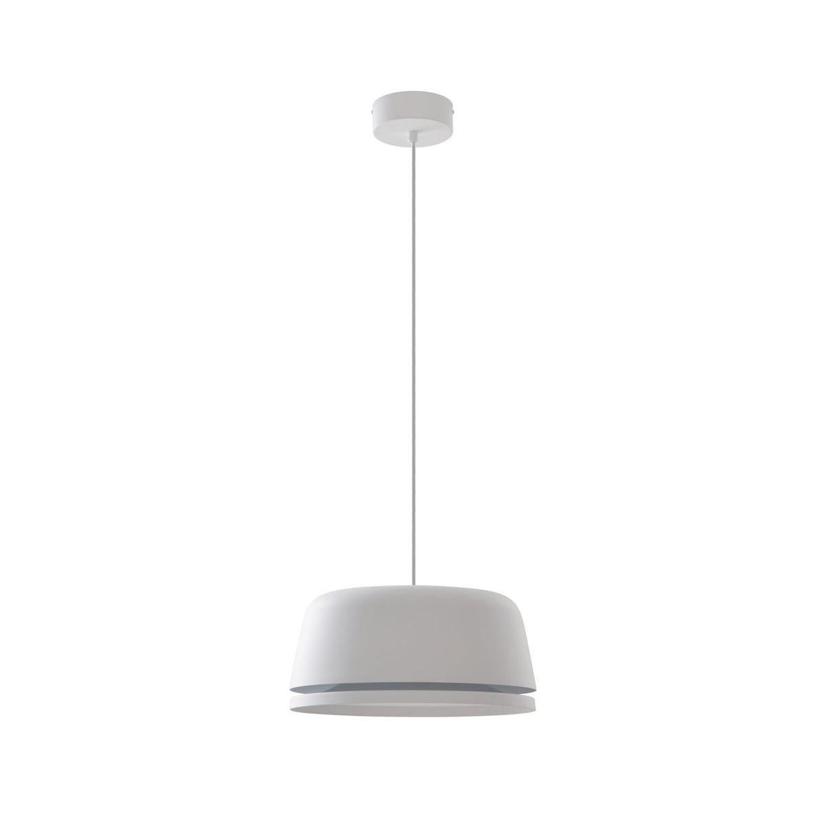 LED pendellampe Faelinor hvit aluminium detalj