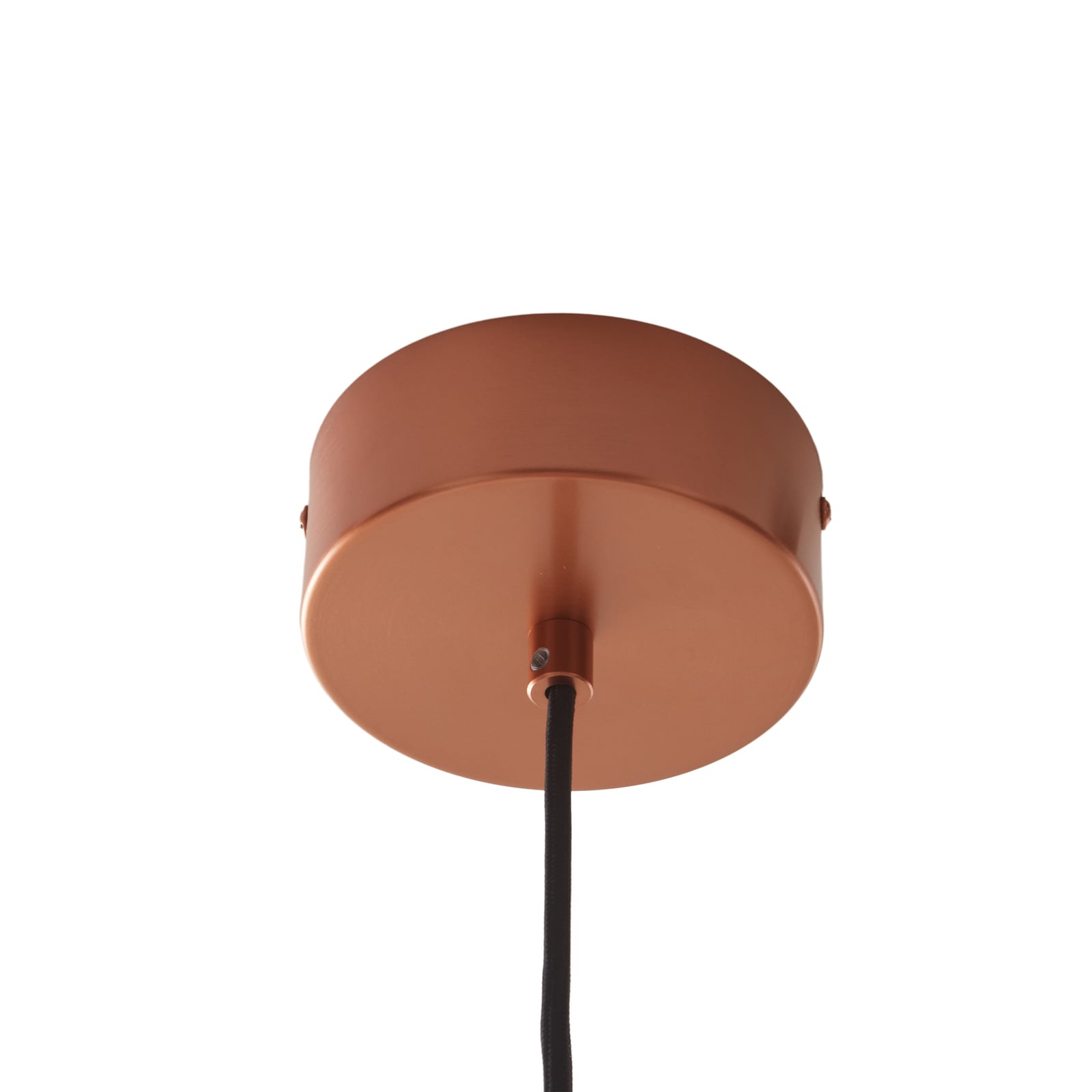 LED pendellampe Faelinor kobber aluminium oppheng detalj