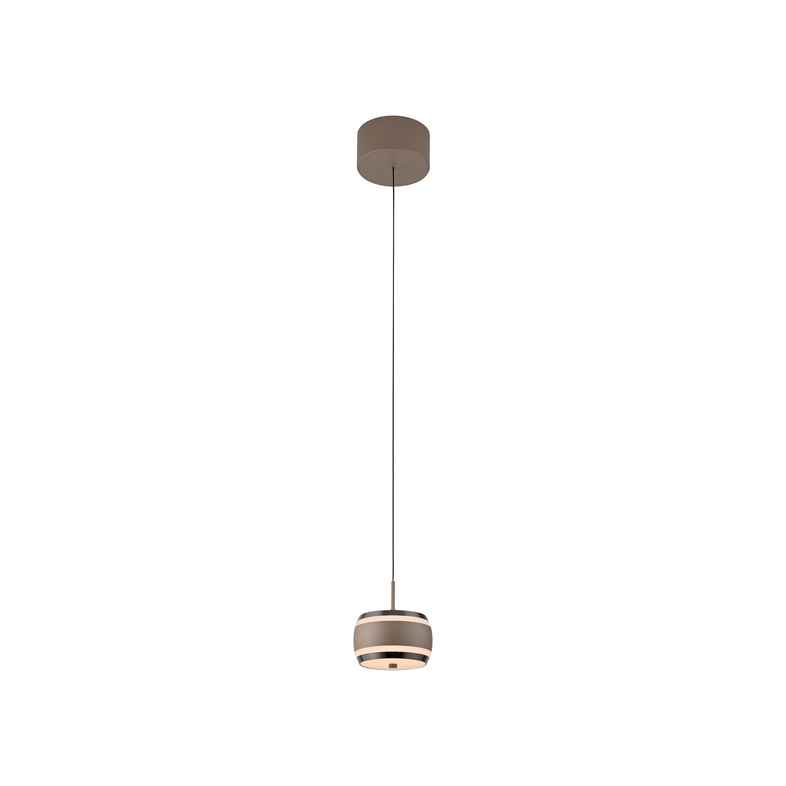 LED pendellampe Falling Rings bronse montert i rom