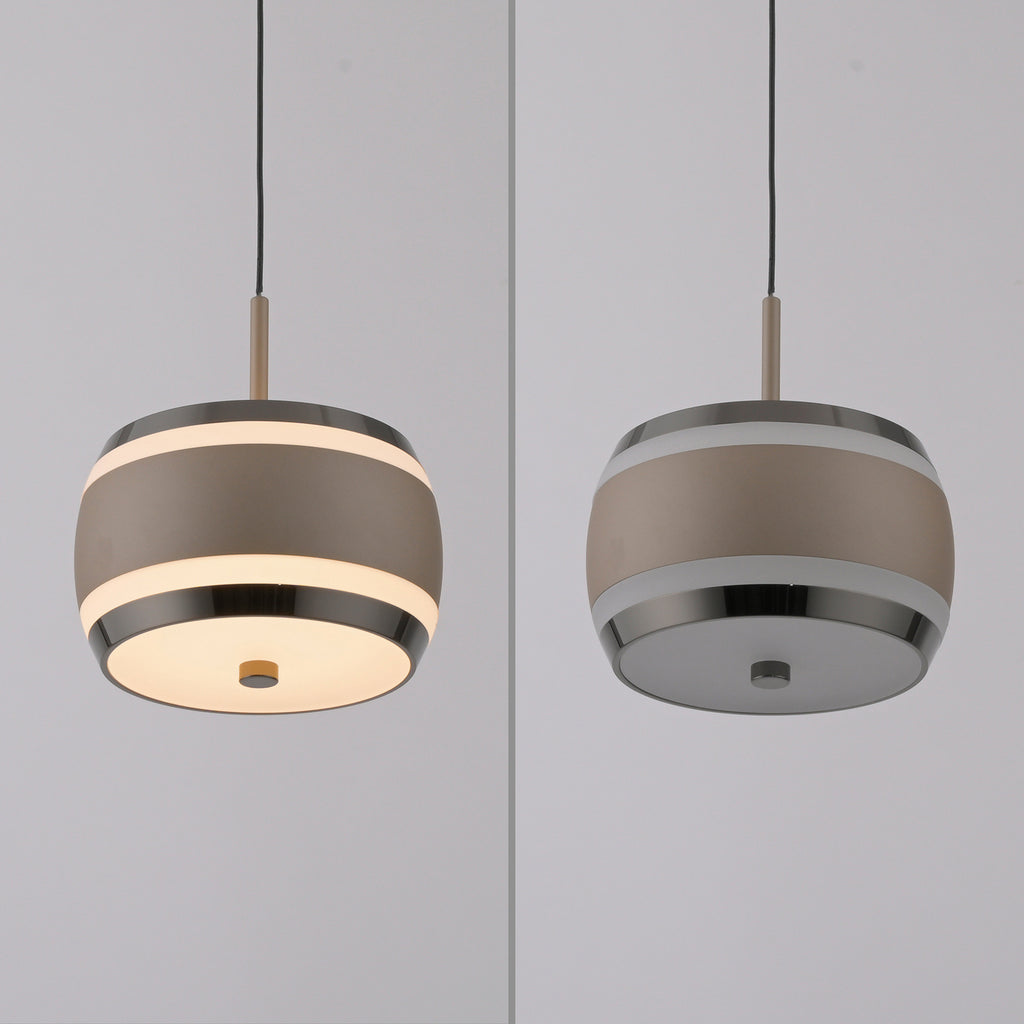 LED pendellampe Falling Rings bronse høydejustering