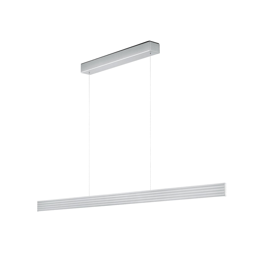 LED pendellampe Fara opp/ned dimbar matt nikkel 152 cm 72W forfra