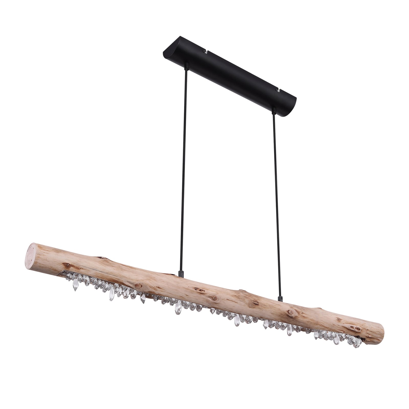LED pendellampe Felicitas tre/svart 100 cm 15W pendellengde justering