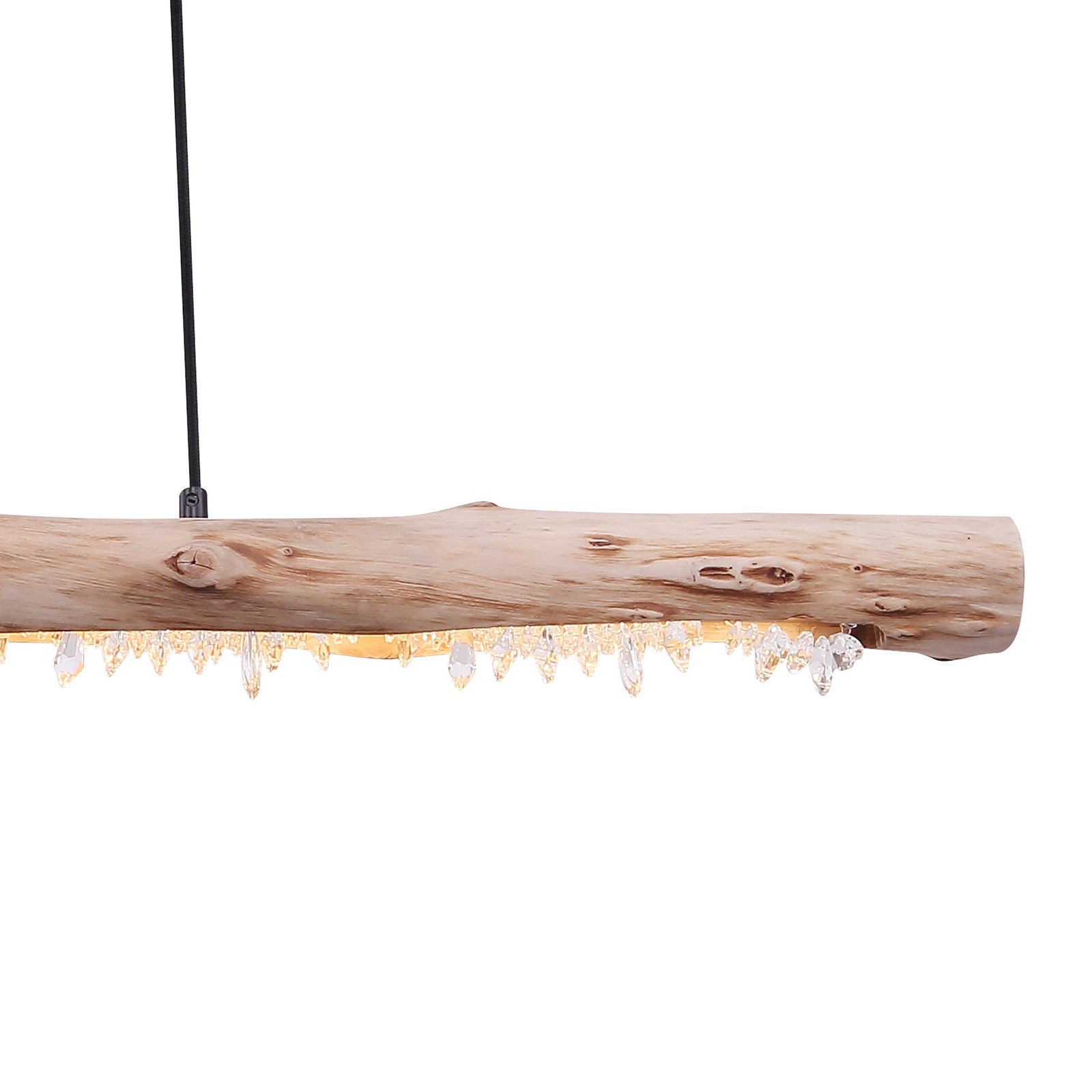 LED pendellampe Felicitas tre/svart 100 cm 15W helhetsbilde