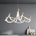 LED pendellampe Festos dimbar matt nikkel Ø55 cm forfra