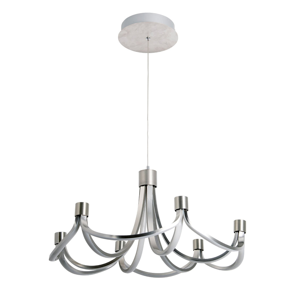 LED pendellampe Festos dimbar matt nikkel Ø55 cm materiale detalj