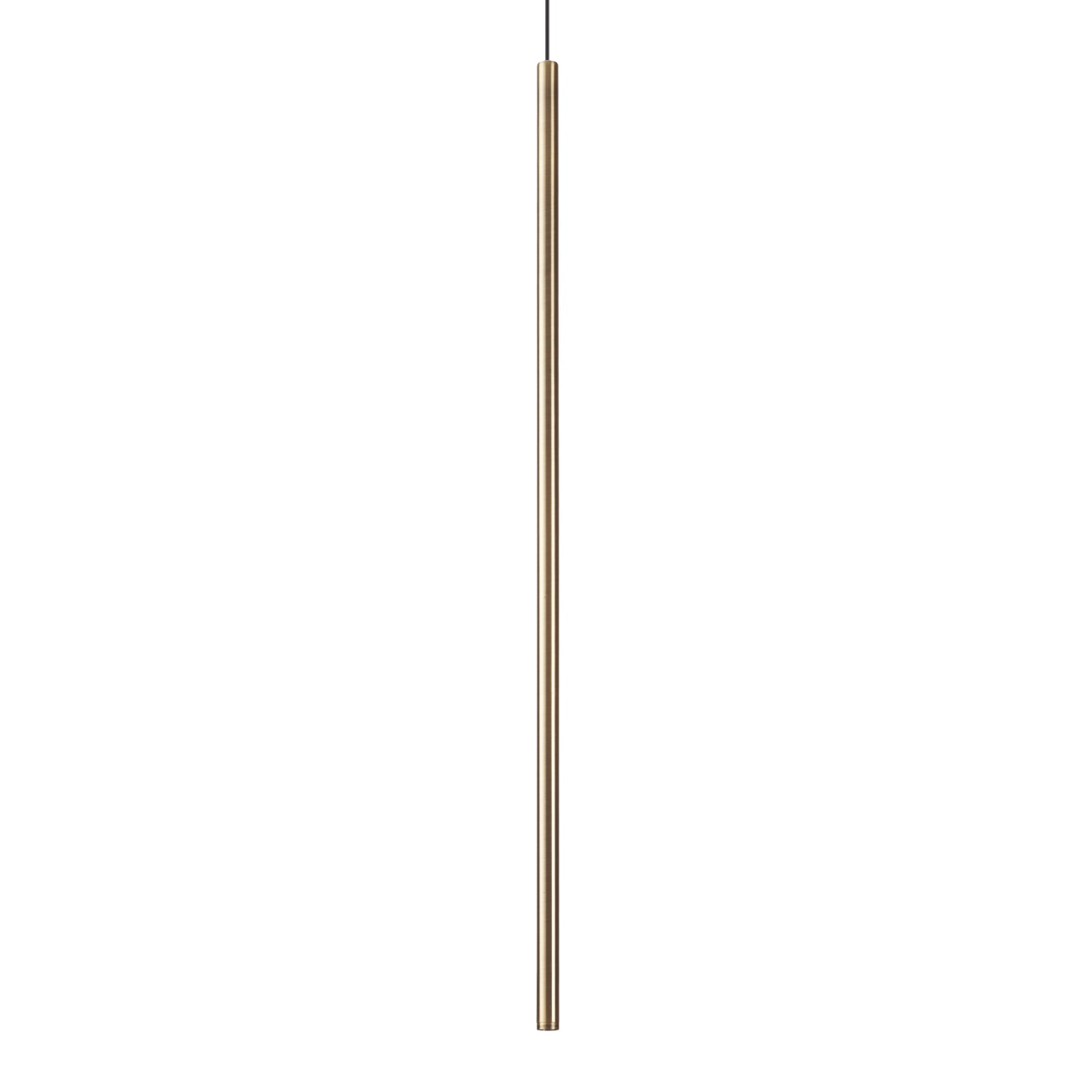 LED pendellampe Filo rørformet messing Ø8 cm 2,1W fra Ideal Lux forfra