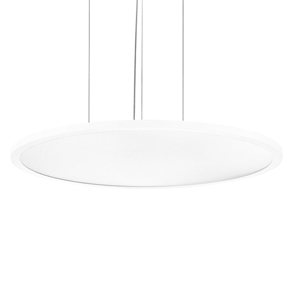 LED pendellampe FL Round 555 rund hvit forfra