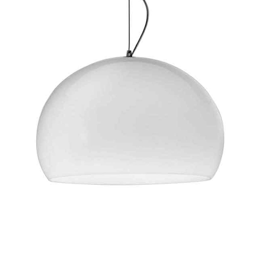 Detalj av LED pendellampe FL/Y dimbar hvit akryl Ø52 cm E27 - Kartell