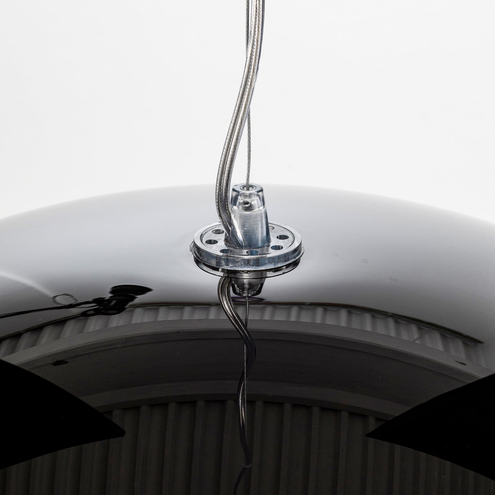 LED pendellampe FL/Y dimbar svart akryl nærbilde