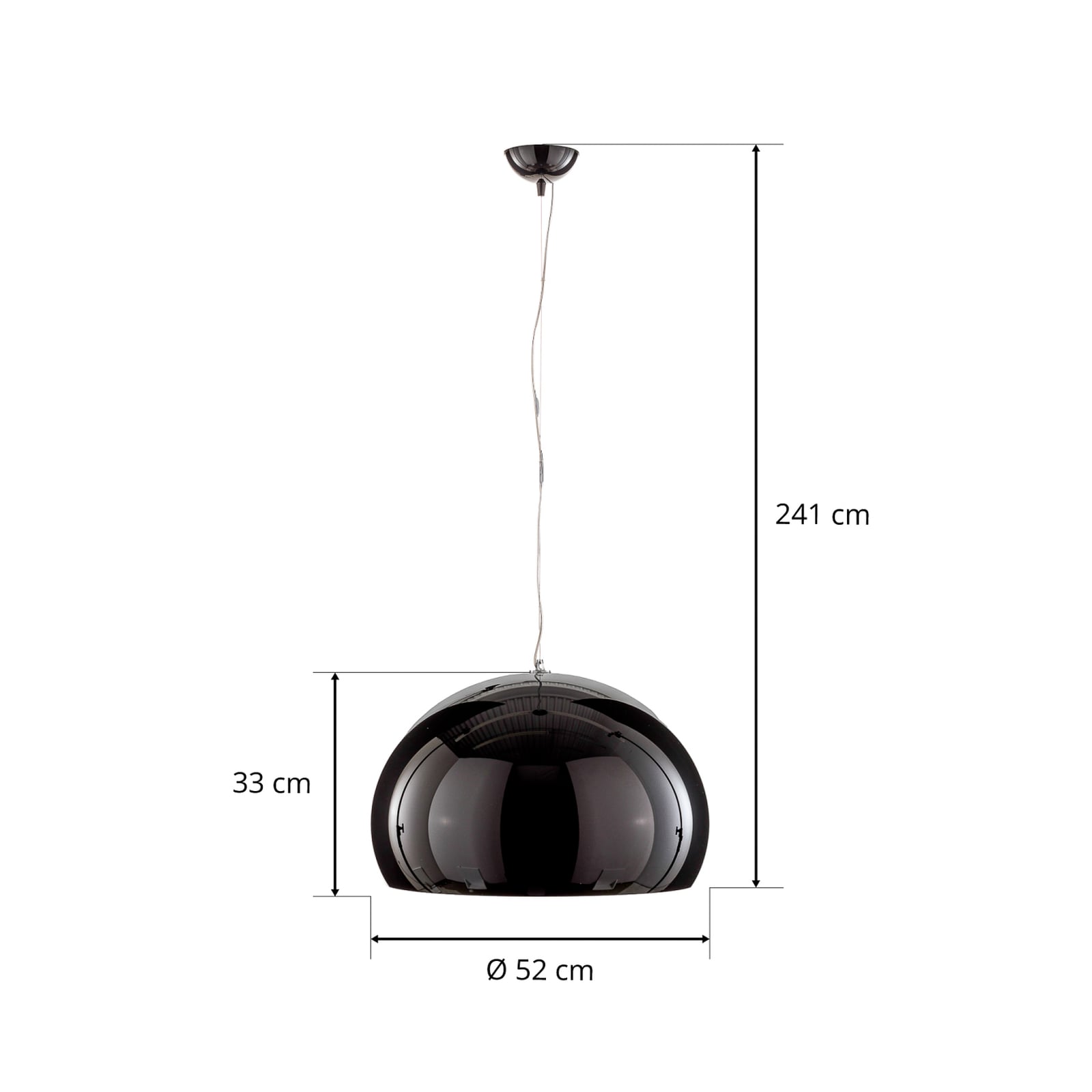 LED pendellampe FL/Y dimbar svart akryl design