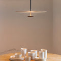 LED pendellampe Flat dimbar grå Ø55 cm 13,5W fra Vibia forfra