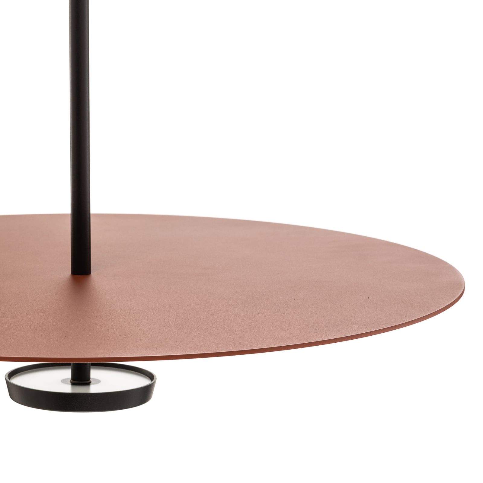 LED pendellampe Flat dimbar terracotta Ø55 cm nærbilde