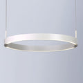 LED pendellampe Float ring aluminium Ø40 cm dimbar CCT hvit forfra