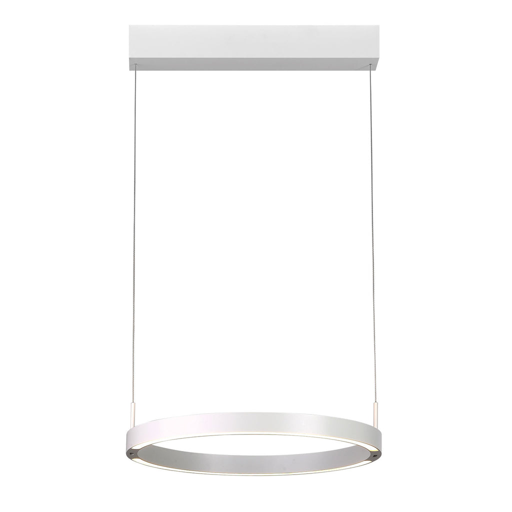 LED pendellampe Float ring aluminium Ø40 cm dimbar CCT hvit detalj