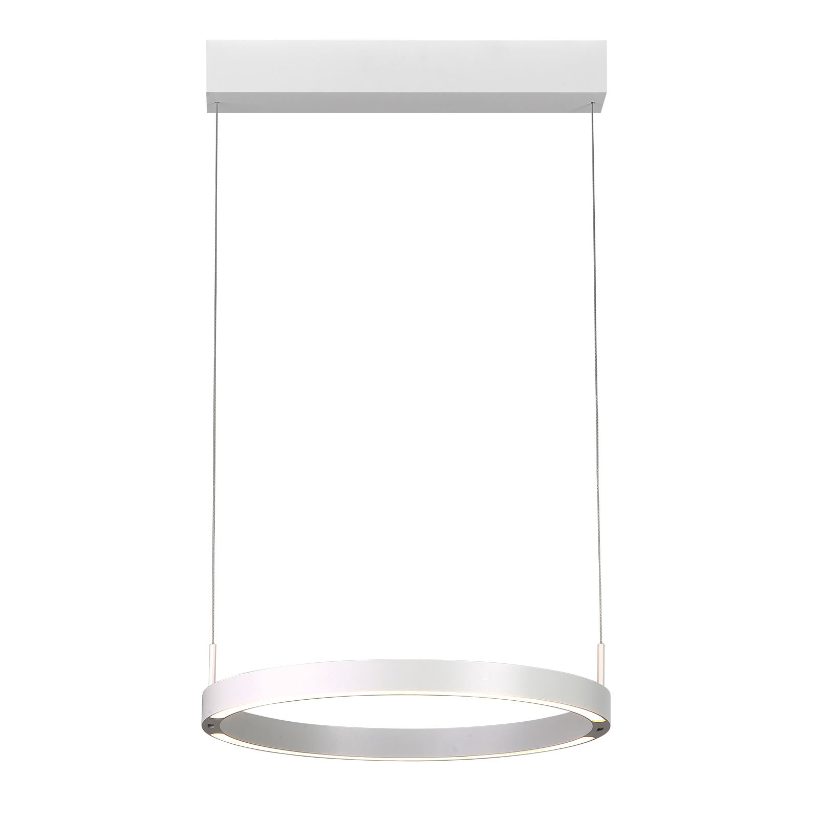 LED pendellampe Float ring aluminium Ø40 cm dimbar CCT hvit detalj