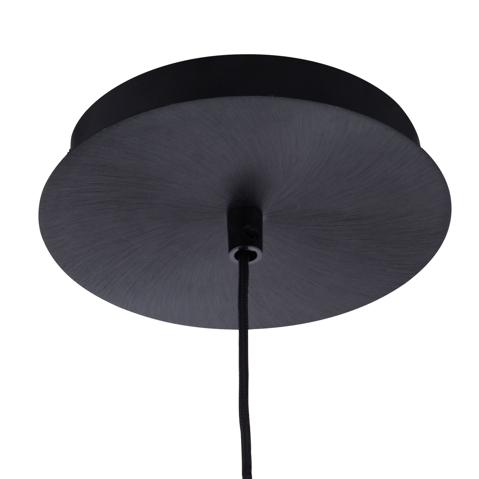 LED pendellampe Flute sylinderform svart oppheng og baldakin