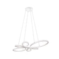 LED pendellampe Fly dimbar hvit matt 4000K 83x45 cm forfra