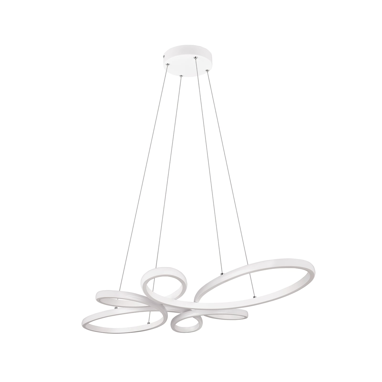 LED pendellampe Fly dimbar hvit matt 4000K 83x45 cm forfra