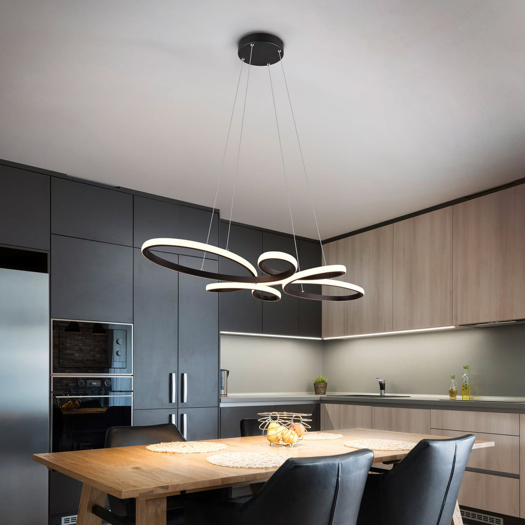 LED pendellampe Fly svart matt dimbar bakside