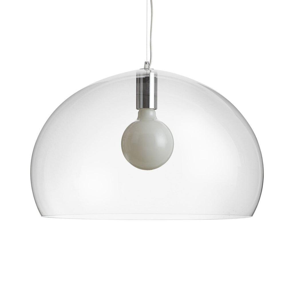 Nærbilde av LED pendellampe FL/Y transparent akryl