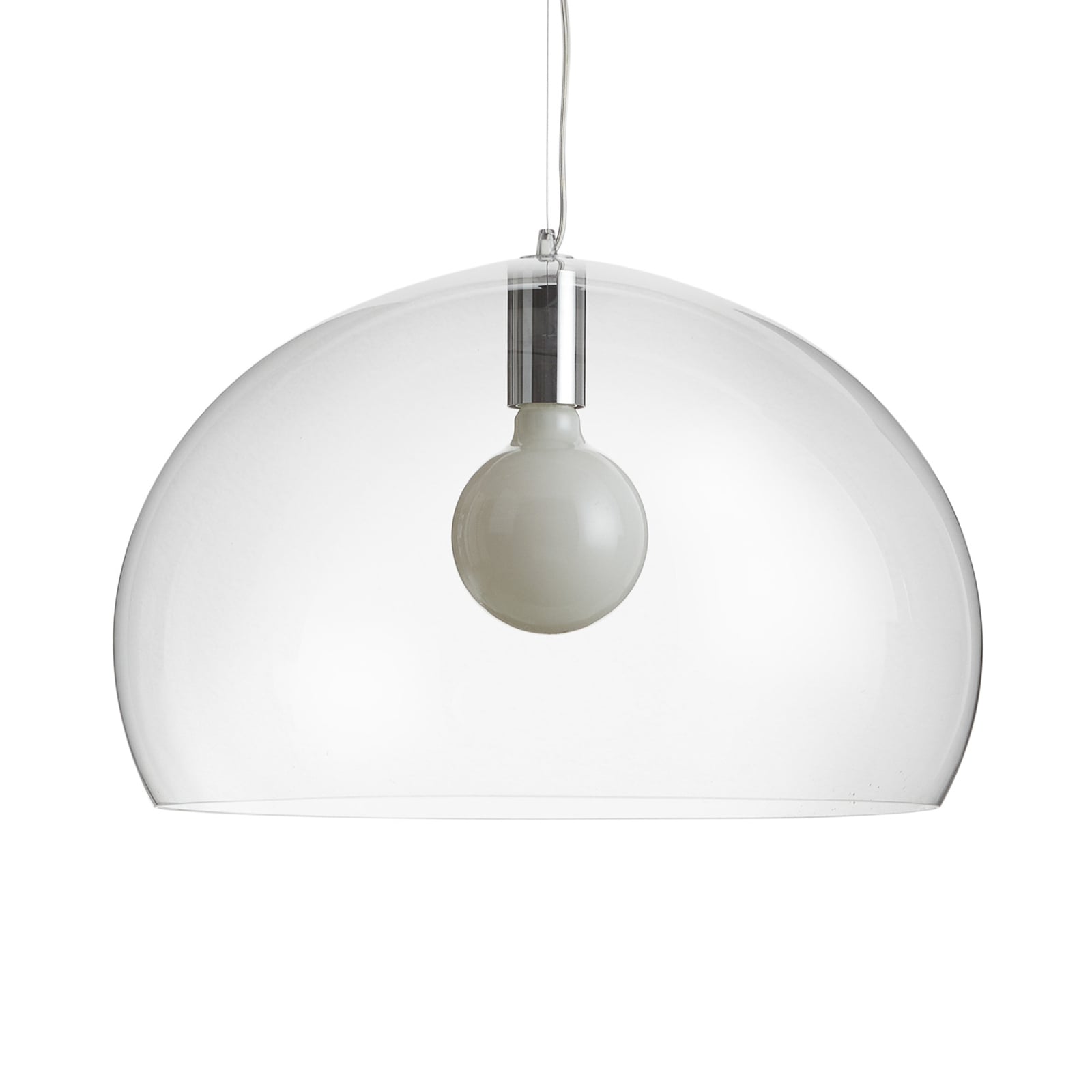 Nærbilde av LED pendellampe FL/Y transparent akryl