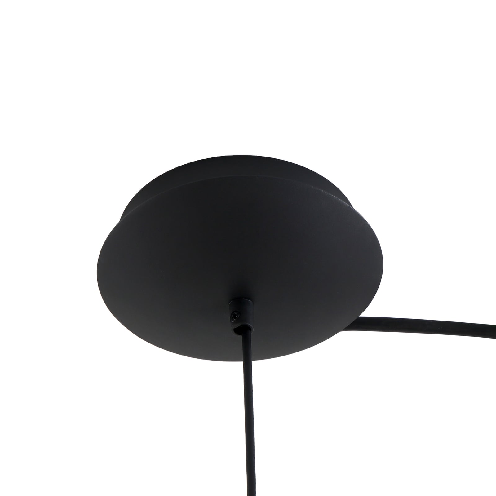 LED pendellampe Foco svart metall Ø50 cm nærbilde